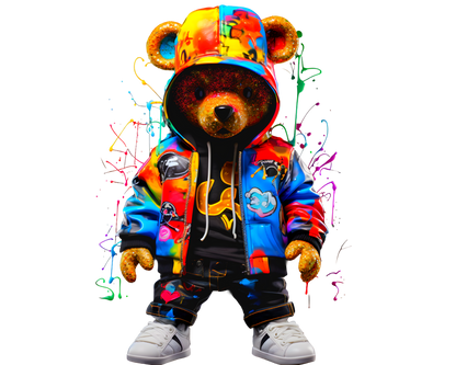 Graffiti Hip Hop Teddy Bear t-shirt